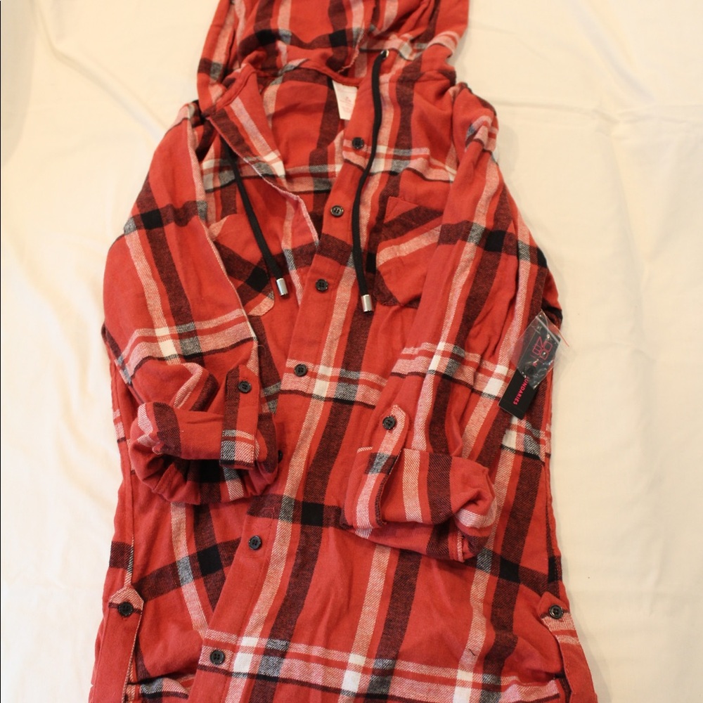 Hooded flannel
